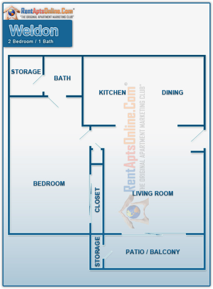 This image is the visual schematic representation of Weldon in Sunflorin Village Apartments.